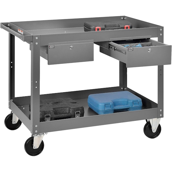 Global Industrial Stock Cart, Steel, 36 in L, 24 in W, 32 in H 988846 - main